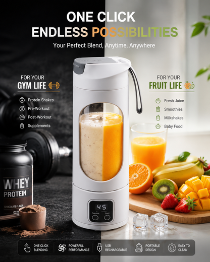 Portable mini blender