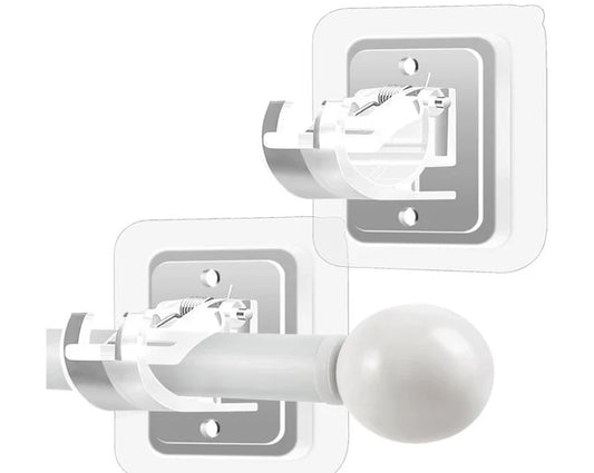 Self Adhesive Curtain Rod Holder Without Drill-(packof4)