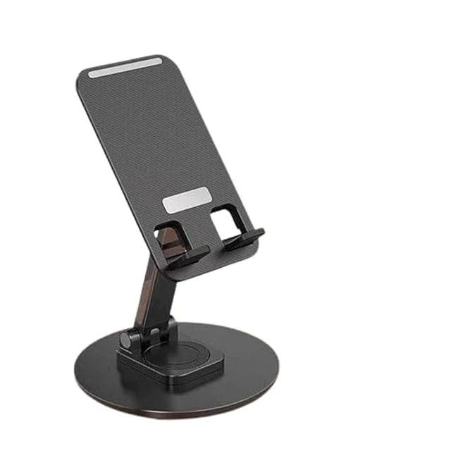 Prancing Unicorn Foldable Solid Tablet Mobile Stand Holder - Angle & Height Adjustable for Desk Cradle Dock Compatible with Smartphones Office Kitchen Use Video Recording (360 Degree Rotation)